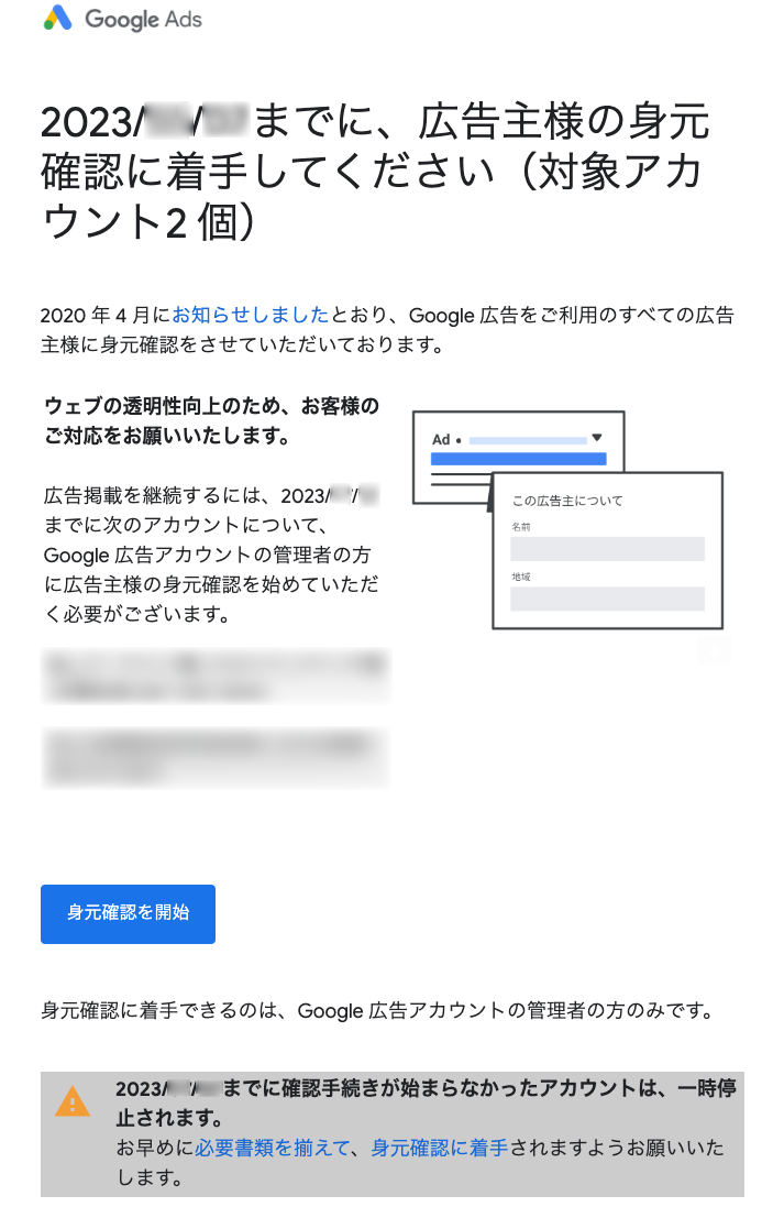 Google広告の身元確認（本人確認）を運用者向けに詳しく解説！必要書類 